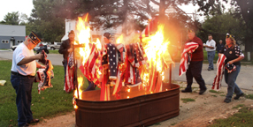 Formal Flag Disposal Ceremony held in Dundee