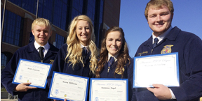 American FFA Degree  awarded to five Fulda FFA Chapter members