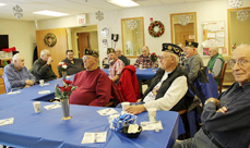 Veterans Holiday Coffee held at Maple Lawn Senior Care