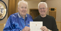 Fuerstenberg receives 50-year Continuous Membership Certificate