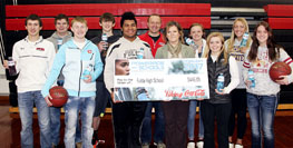 Fulda High School receives $446.05 from Viking Coca-Cola Powerade Program