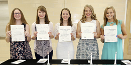 National Honor Society new member inductees