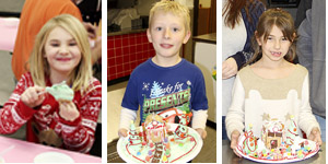 Oh the fun of creating an edible holiday masterpiece… gingerbread houses… Yum