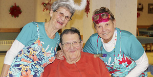 Water Lilies Aquasice bring Christmas joy to Maple Lawn Senior Care Campus