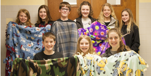 ACM Catholic Parishes’ students donate blankets  