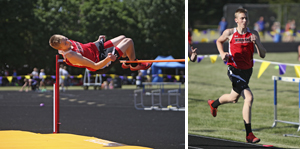 Sam Cheadle places fourth in Section 3A high jump