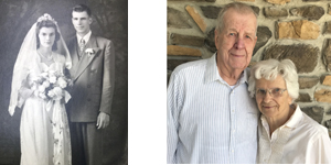 Heinrichs celebrate  70th wedding anniversary