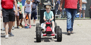 Sunday afternoon Kiddie Tractor Pull results