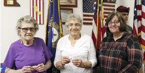 Dundee Joseph Suding American  Legion post 386 Auxliary honors pin recipients