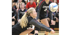 HL-O / Fulda varsity volleyball squad defeats SWMC in four