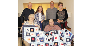 Jake Dekker presented Veteran’s Quilt