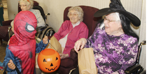 Trick or Treating was great fun at Maple Lawn Senior Care Campus for Fulda Elementary School kindergarten classes