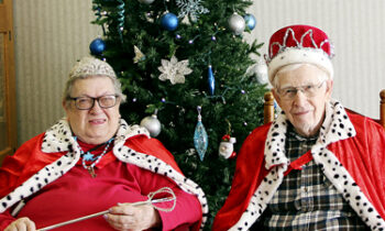 King Ray and Queen Janet crowned  for Maple Lawn Senior Care Snow Week