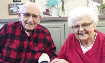 Valentine’s Day Supper shared by  sweethearts at Maple Lawn Senior Care Center